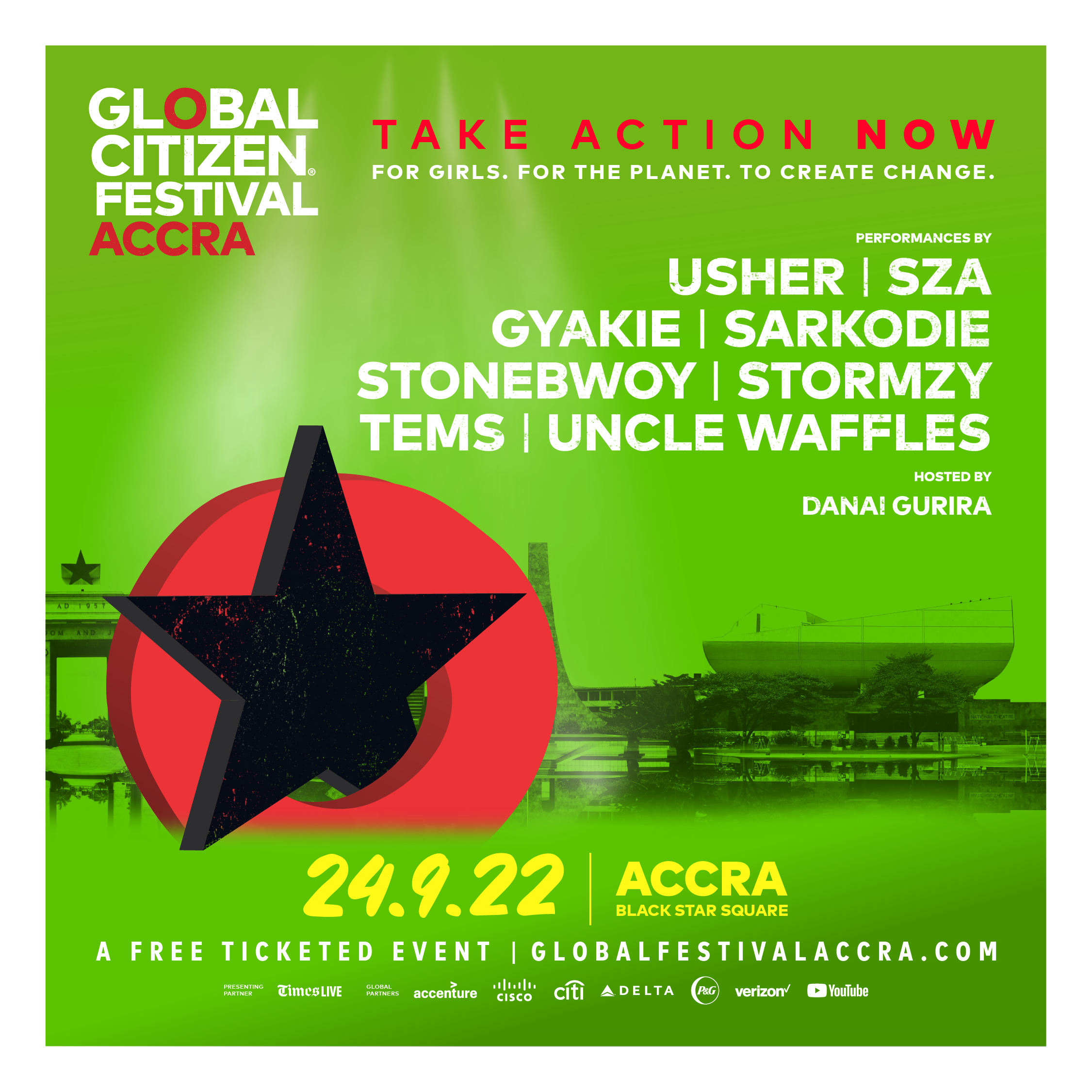 Take Action For Global Citizen Festival Tickets - FWRD AXIS